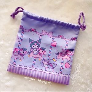 ❌ SOLD ❌ Sanrio Kuromi Carousel Drawstring Pouch